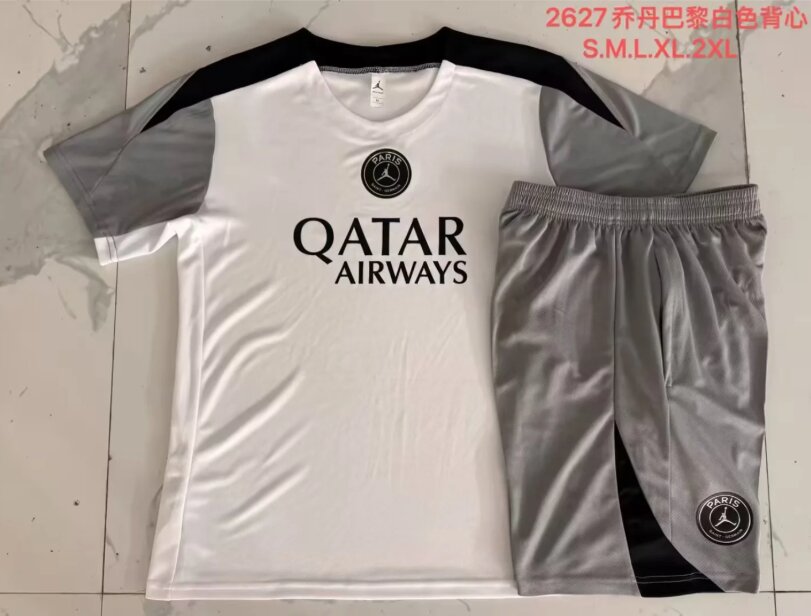 AAA Quality PSG 26/27 White/Grey Training Kit Jerseys